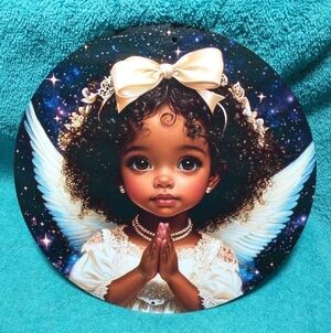 Angel Wings Wall Art pretty cute beautiful Christian catholic religious metal